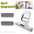 Foldable Portable Handheld Mini Mop Cleaning Desktop Mop Home Replacement for Bathroom Kitchen Desktop Glass Living Room Car