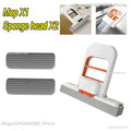 Foldable Portable Handheld Mini Mop Cleaning Desktop Mop Home Replacement for Bathroom Kitchen Desktop Glass Living Room Car