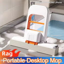 Foldable Portable Handheld Mini Mop Cleaning Desktop Mop Home Replacement for Bathroom Kitchen Desktop Glass Living Room Car