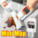 Foldable Portable Handheld Mini Mop Cleaning Desktop Mop Home Replacement for Bathroom Kitchen Desktop Glass Living Room Car