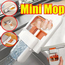 Foldable Portable Handheld Mini Mop Cleaning Desktop Mop Home Replacement for Bathroom Kitchen Desktop Glass Living Room Car